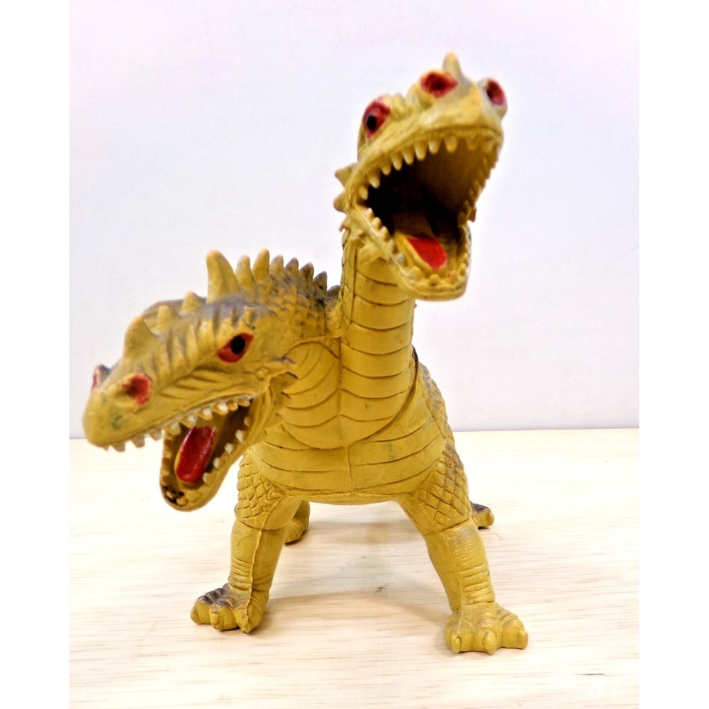 Vintage Imperial Yellow 2 Headed Dragon 1984 Battle Beasts Series